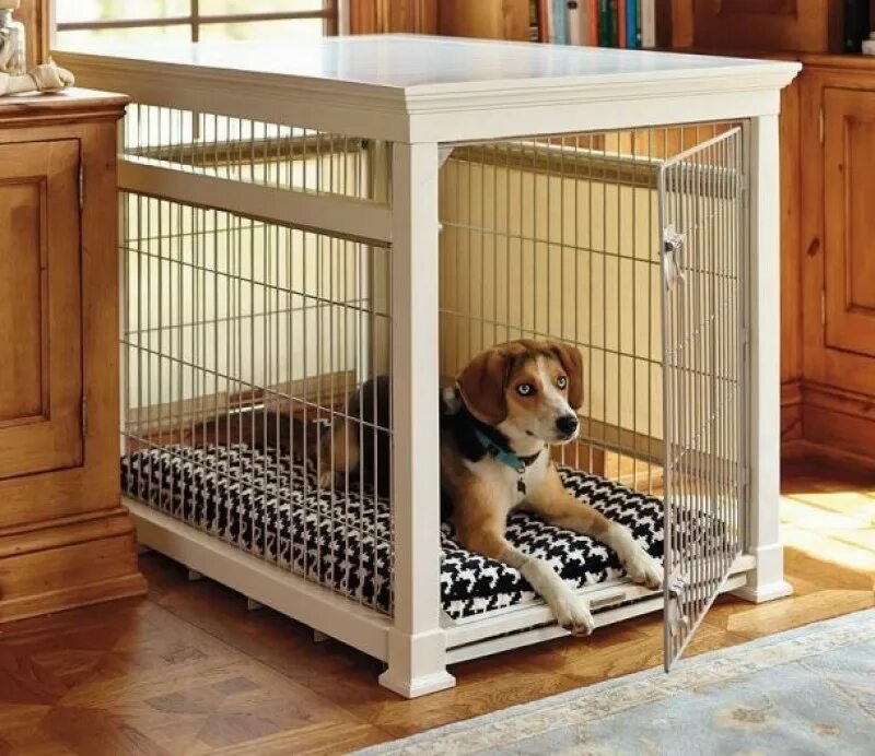 Как приучить к вольеру. Как приучить к вольеру. Вольеры для собак в квартиру. Красивая будка для собаки. Вольер для собаки домашний.