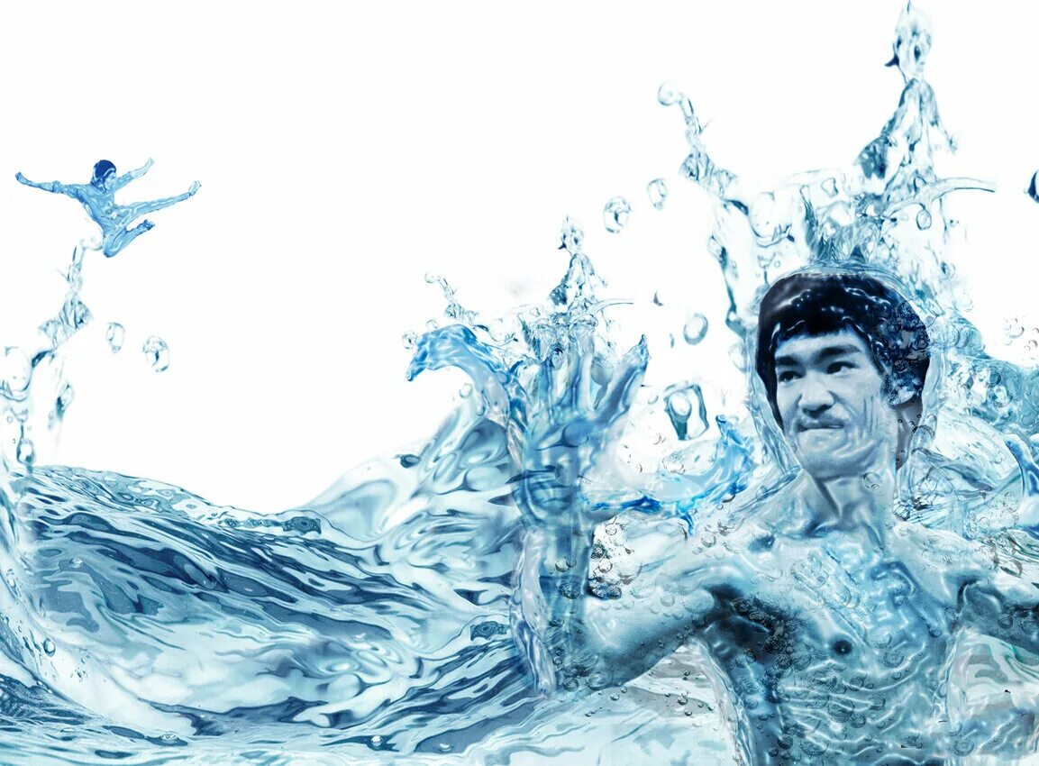 Человек на 75 состоит из воды. Брюс ли вода. Брюс ли be like Water. Bruce Lee be Water. Человек из воды.