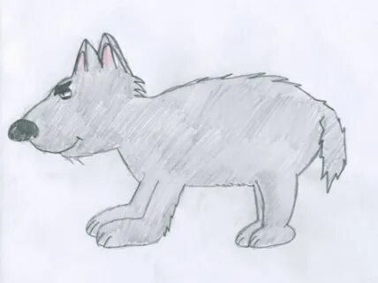 Серый волк нарисовать легко