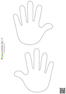 Printable Left and Right Hand Blank Template for Crafts