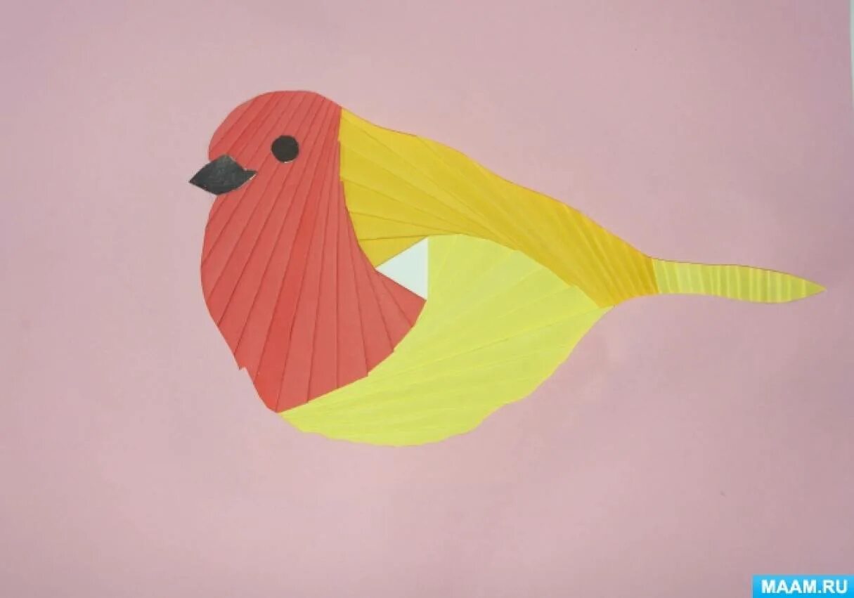 Оригами птица в подготовительной группе. Ручной труд птицы. Конструирование из бумаги птицы. Поделка птичка в клетке. Аппликация скворечник в старшей группе.