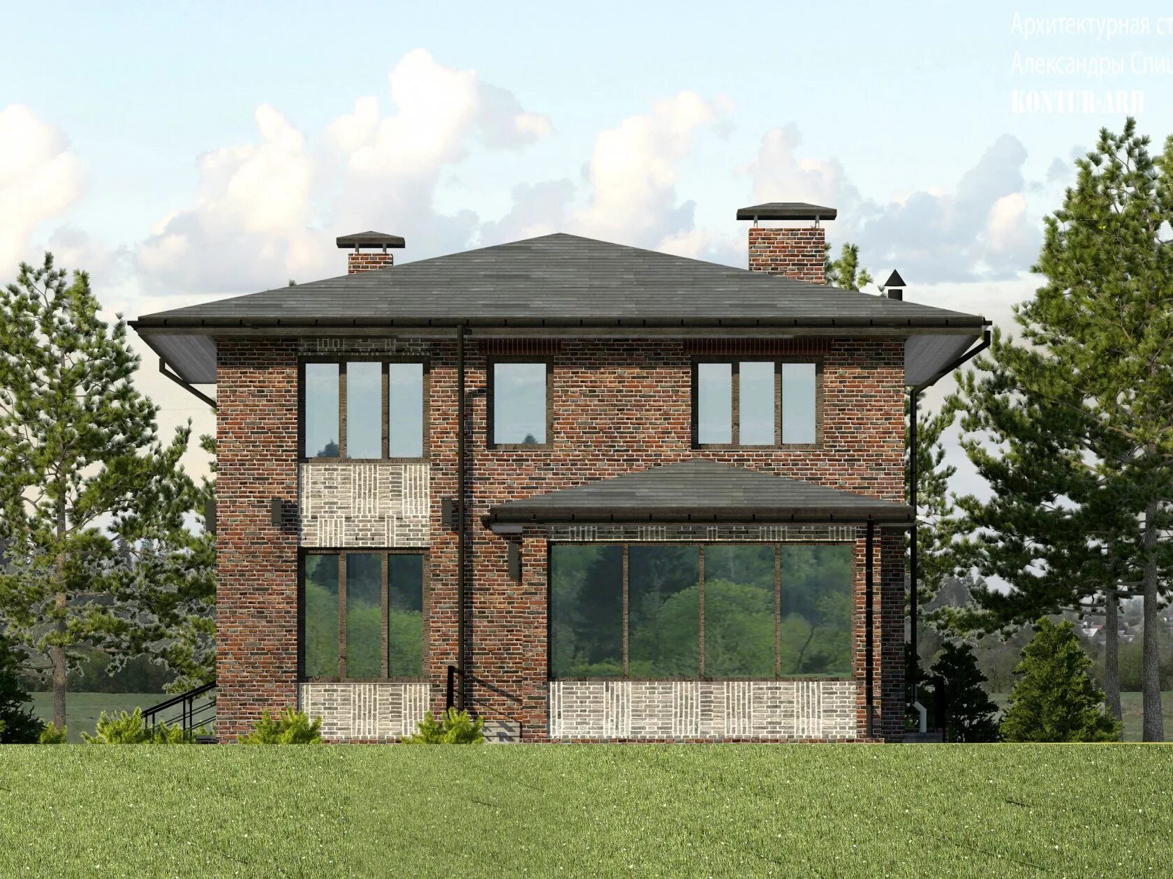 Кирпичный дом с панорамными окнами. Дом с панорамными окнами двухэтажный. Дом из кирпича с панорамными окнами. Одно этажный кирпичный дом с панорамным онами. Кирпичный дом с плоской крышей.