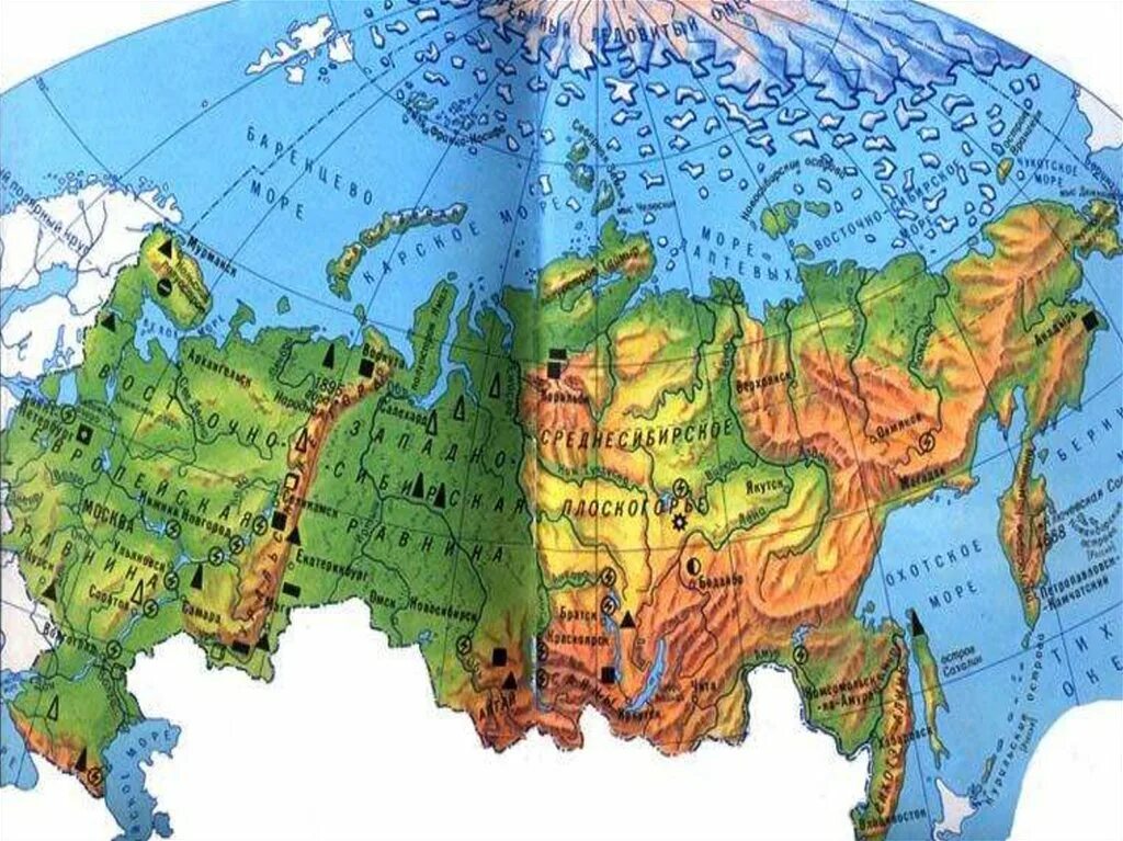 Окружающий мир россия на карте. Физическая карта России. Мир природы на карте нашей Родины. Карта России для детей. Карта нашей Родины для детей.