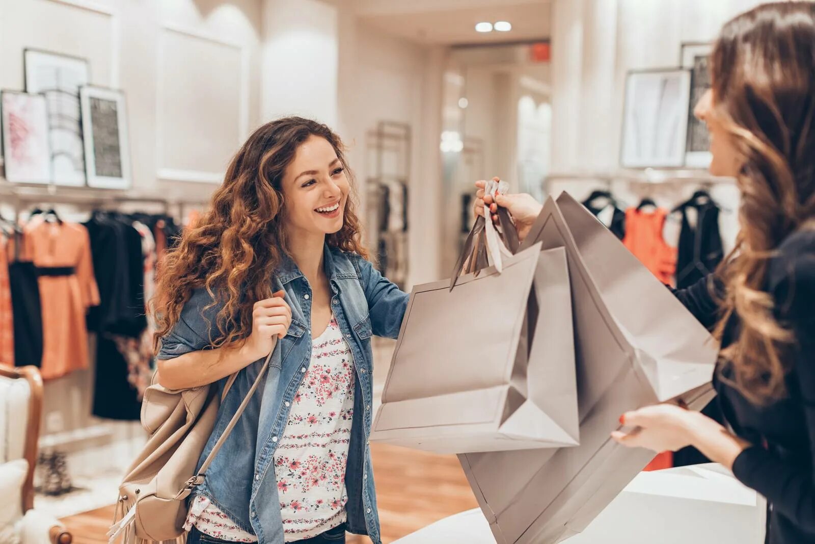 Shopping in a store. Shopping in a store