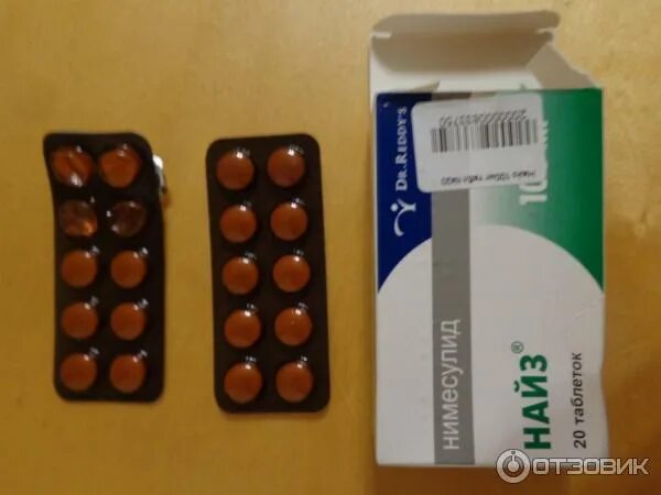 Как выглядит таблетка найз фото Отзыв о Таблетки Dr. Reddy's "Найз" Лекарства действуют медленнее, чем болезни.