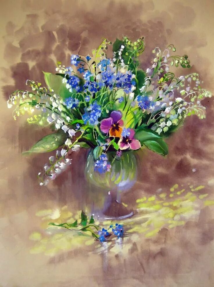 Цветы картины Натальи Аникиной Закревской.