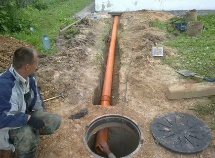 Канализационные трубы под дом