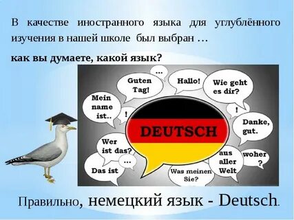 В школе немецкий язык изучают 75 учащихся