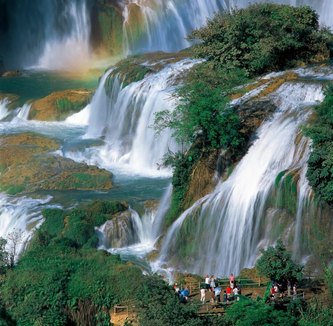Водопад Дэтянь Вьетнам. Водопад банзёк Вьетнам. Водопад Детьян, вьетнамско-китайская граница. Водопад Дэтянь фото. Прекрасный водопад