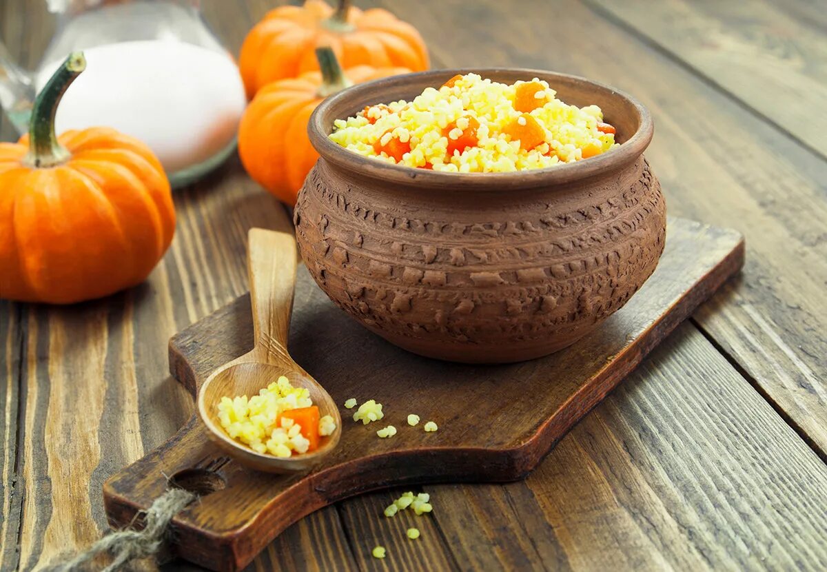 каша из тыквы в горшочке в духовке