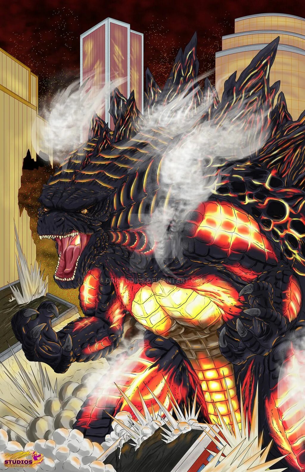 Burning godzilla