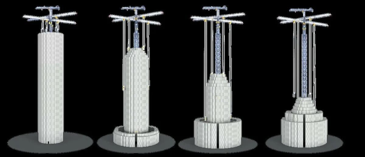 Гравитационный накопитель. Гравитационные башни Energy Vault. Гравитационная электростанция. Гравитационные батареи. Гравитационный накопитель энергии.