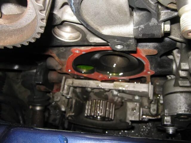 замена помпы на 9