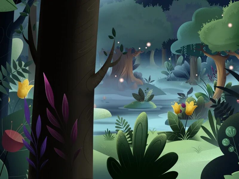 Animated forest show. Лес в иллюстраторе. ночной forest иллюстратор. многодетальная иллюстрация локация иллюстратор. эксклюзивная рамка аватара «лесные приключения.
