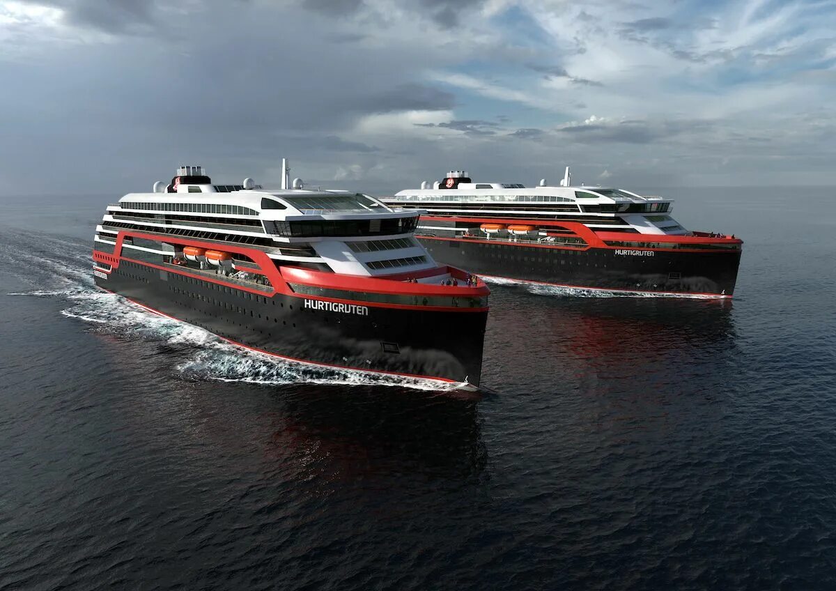 Passenger ships. Лайнер Hurtigruten. Хуртигрутен корабль. Roald Amundsen лайнер. Круизный ледокол Норвегия.