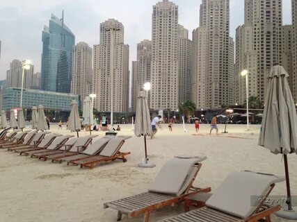 Dubai marina beach