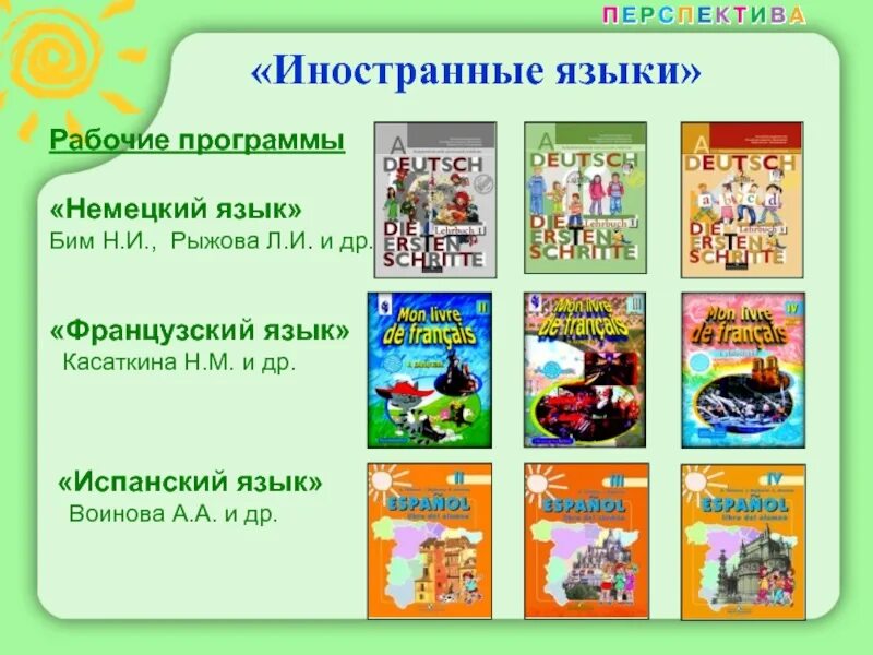 Рабочая программа немецкому языку. УМК перспектива авторы. УМК перспектива английский язык. Иностранные языки учебники перспектива. УМК Бим немецкий язык.