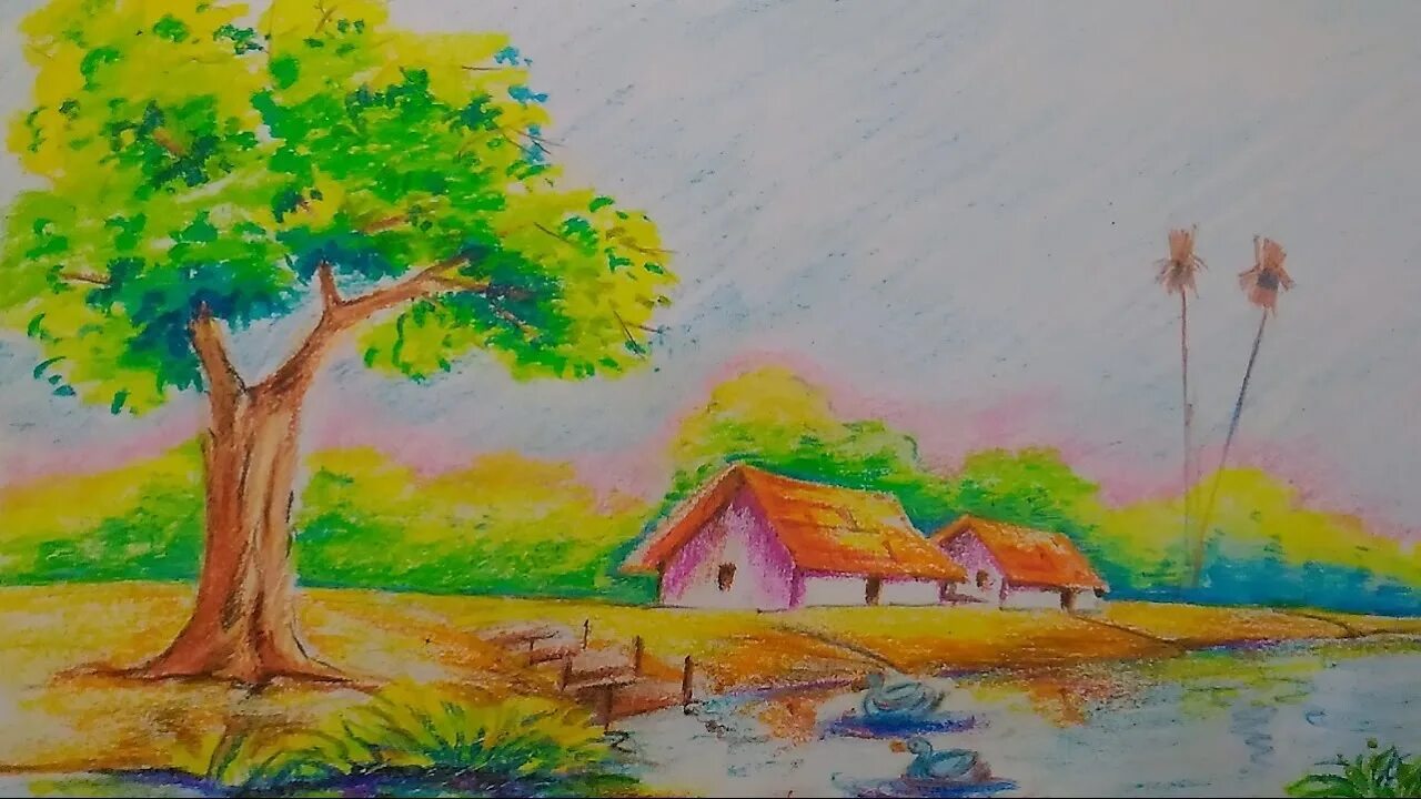 Рисунки лета легкие и красивые. Нарисовать пейзаж. Летний пейзаж карандашом. Пейзажи для детей легкие. Пейзаж рисунок легкий.