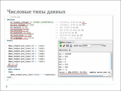 Числовые типы данных