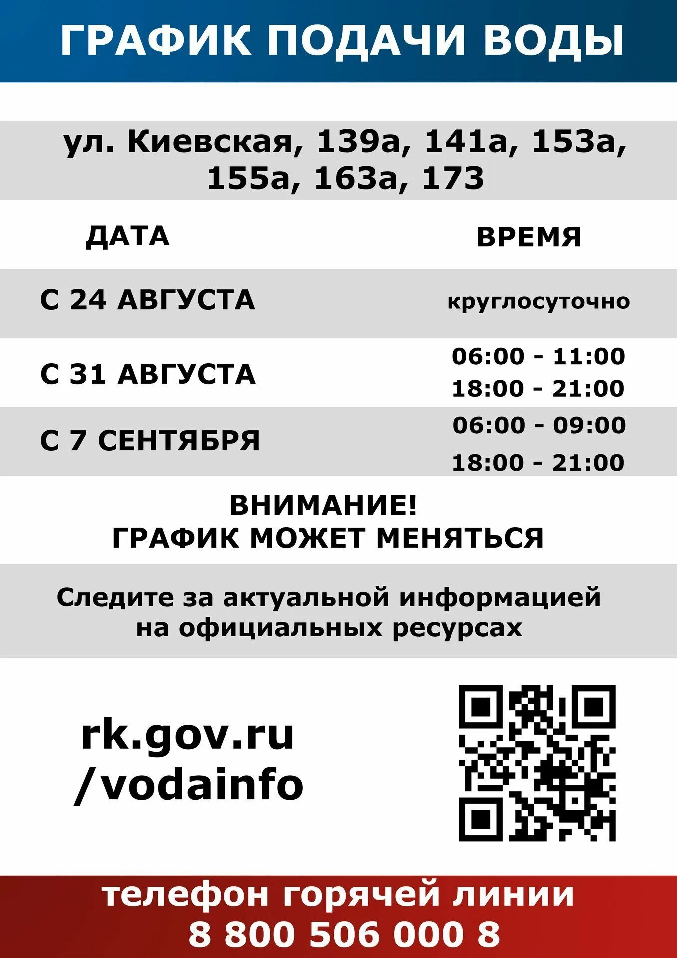 сайт вода крыма симферополь отключение