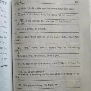 Complete the dialogues use present