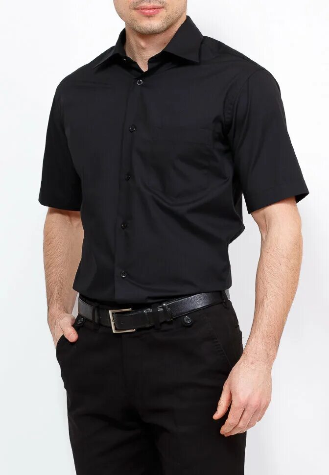 Черная рубашка. Сорочка Casino c340. Рубашка мужская. Рубашка с коротким рукавом мужская.