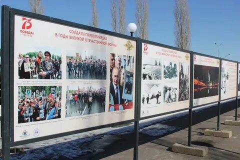 Открытие выставки в парке победы