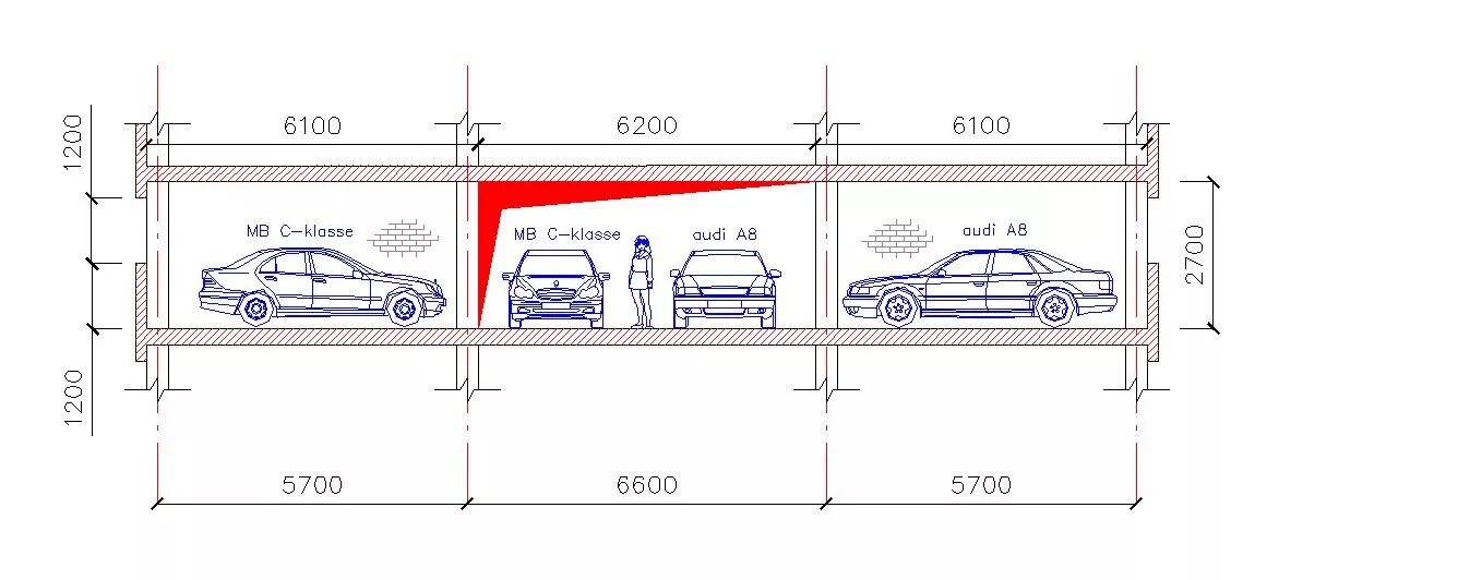 Ширина стоянки для легкового автомобиля. Минимальная высота подземного паркинга. Габариты парковочного места в подземной парковке. Габариты рампы для автостоянки.