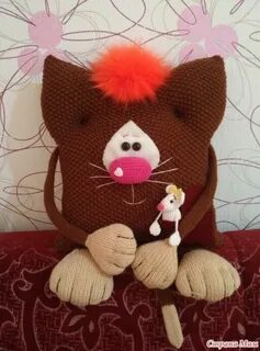 Вязание подушки игрушки