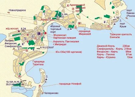Карта керчи с улицами и домами