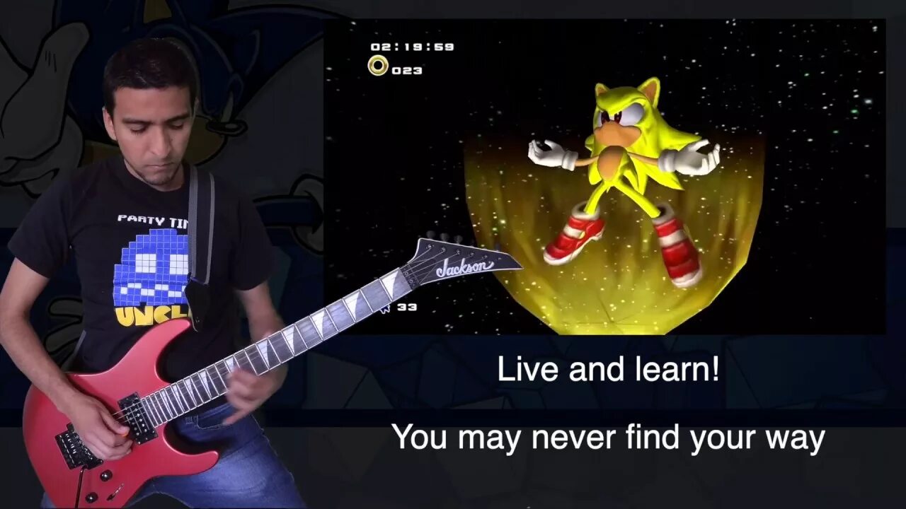 Crush 40 Live and learn. Jun Senoue and Johnny Gioeli. His World Sonic на гитаре. Live and learn Sonic 3.