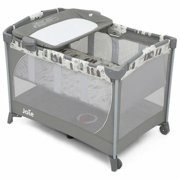 Кровать манеж для новорожденных. Манеж-кровать joie commuter change travel cot. манеж-кровать joie allura. кроватка joie. кроватка joie манеж черный.