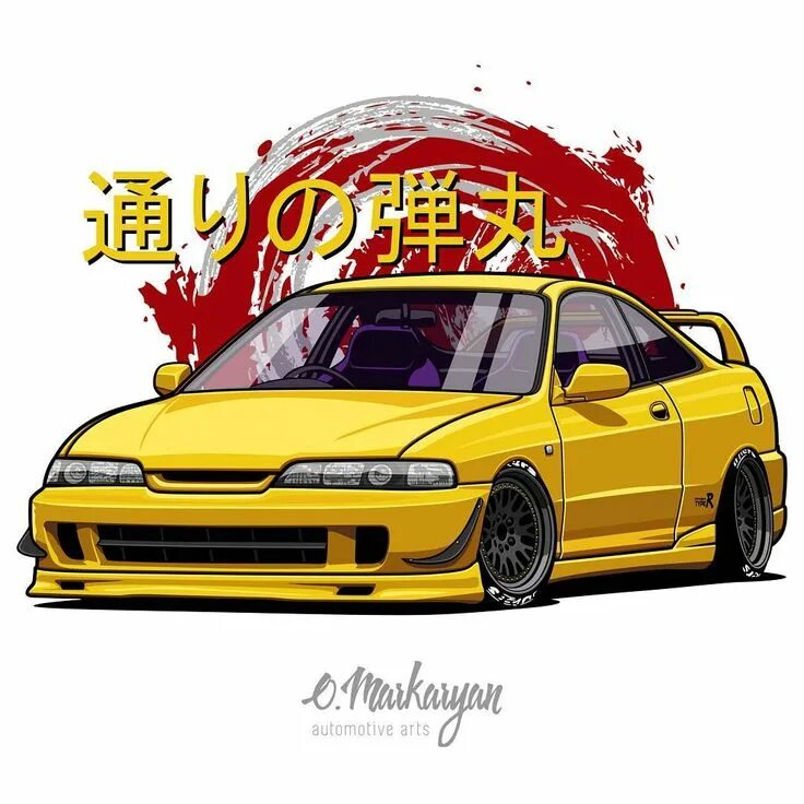 Honda арт. Honda Integra Art JDM. JDM Art Honda Civic. Плакаты с японскими авто. Японские постеры с машинами.