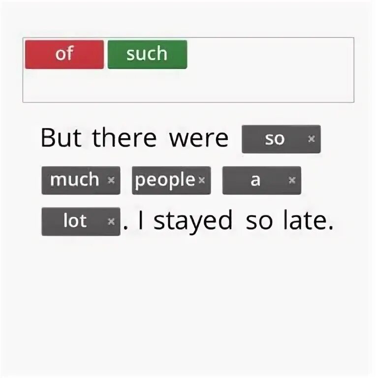 I was stayed. I was stayed