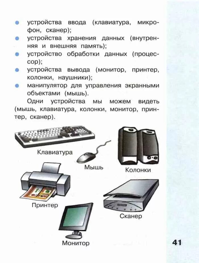 Устройства ввода информации сканер принтер монитор. Устройства компьютера вывод хранение. периферийные устройства хранения данных. устройство хранения это информатика 3 класс. информатика 4 класс устройства ввода и вывода информации.