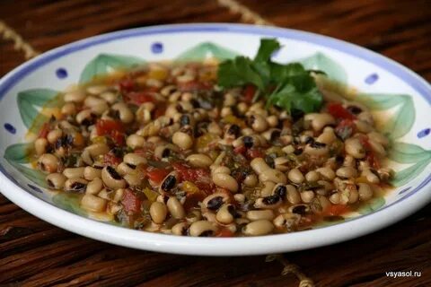 Рецепт греческой закуски с фасолью
