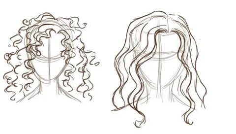 3 вариант - Как нарисовать волосы аниме средней длины поэтапно.