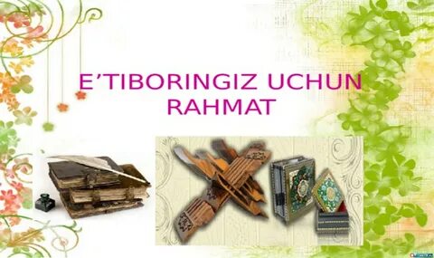 Etiboringiz uchun raxmat foto