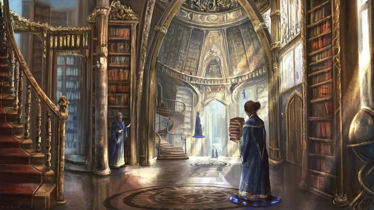 Fantasy worlds электронная библиотека. Библиотека арт. Библиотека магии. Библиотека фэнтези. Волшебная библиотека.