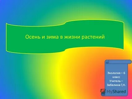 Явления в жизни растений осенью