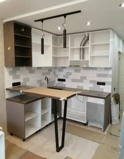 Проект кухни с стойкой