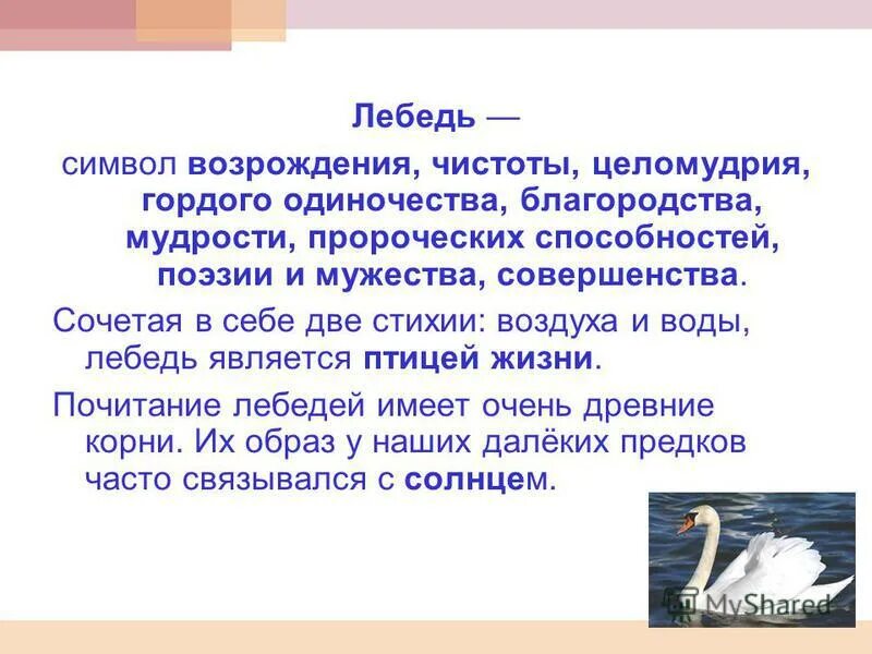 Что символизирует лебедь. Образ лебедя. Образ лебедя в литературе. Лебедь символ чего. Слоги слова лебедь