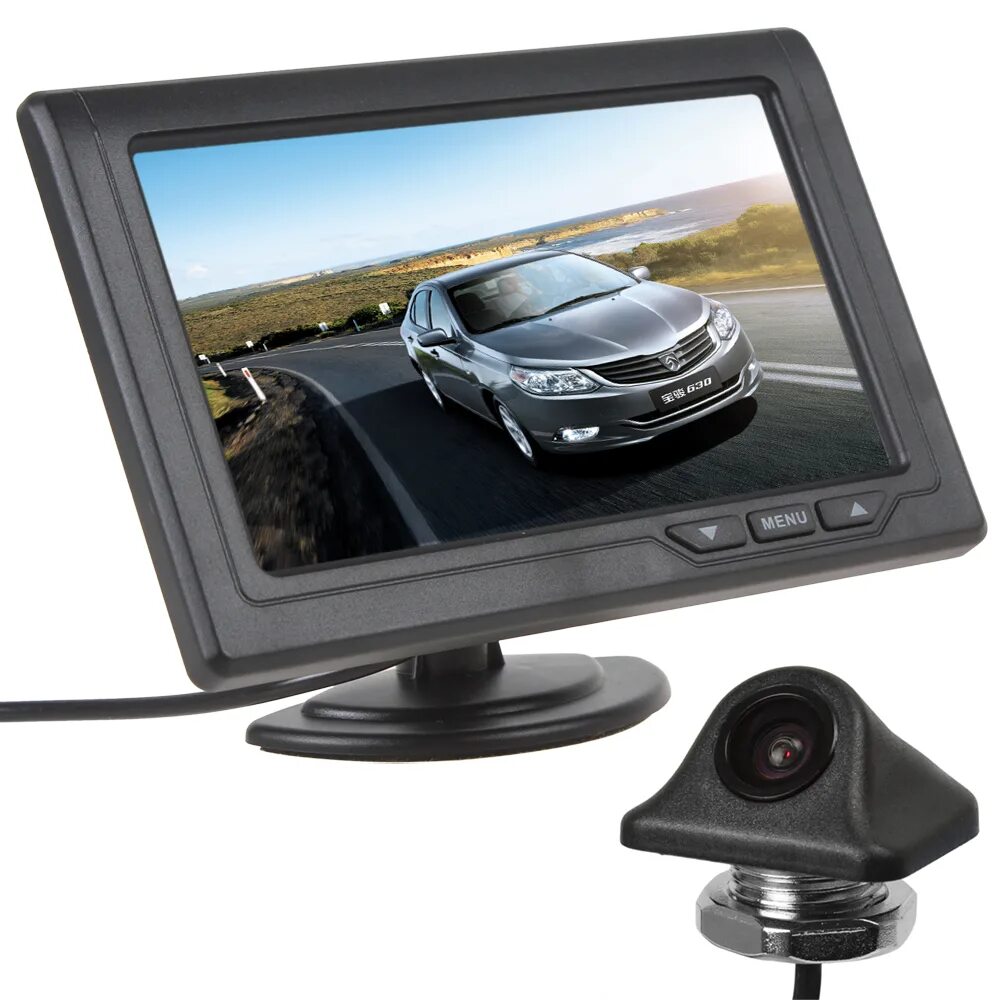 Монитор заднего. Car Rear view TFT LCD Monitor. Монитор 4.3 дюйма. Автомобильный монитор 10 дюймов . TFT. TFT Color Monitor видеорегистратор.