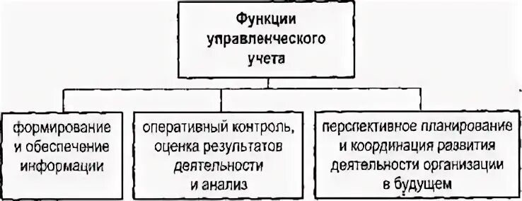 К основным функциям управленческого учета относятся