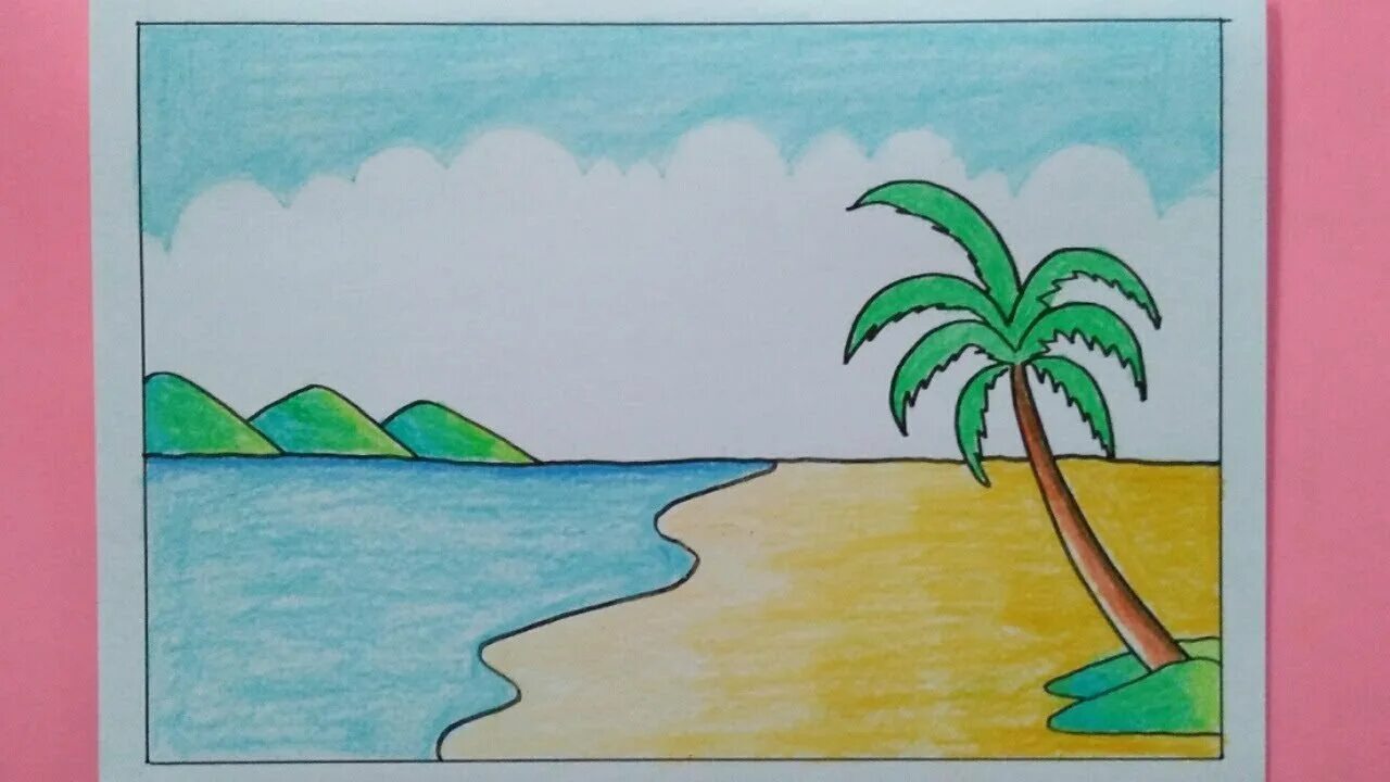 Рисунок красота моря окружающий мир 2 класс. Летние рисунки. Морской пейзаж детские рисунки. Море рисунок для детей. Детские рисунки море.