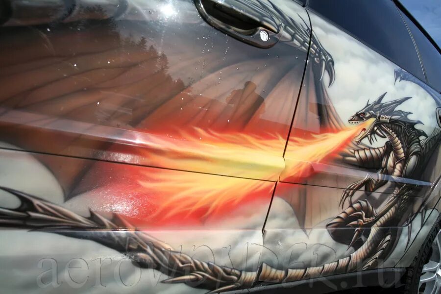 Дракон авто. Аэрография на капот автомобиля. Аэрография. Дракон авто. Дракон авто.