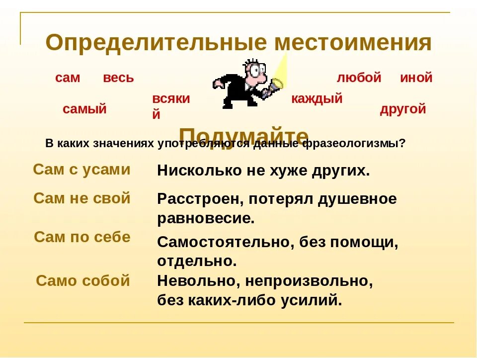 Любой другой иной самый. Отпределительноеместоимения. Неопределительные местоимения. Определительные местоиени. Определительнвнэе мест.