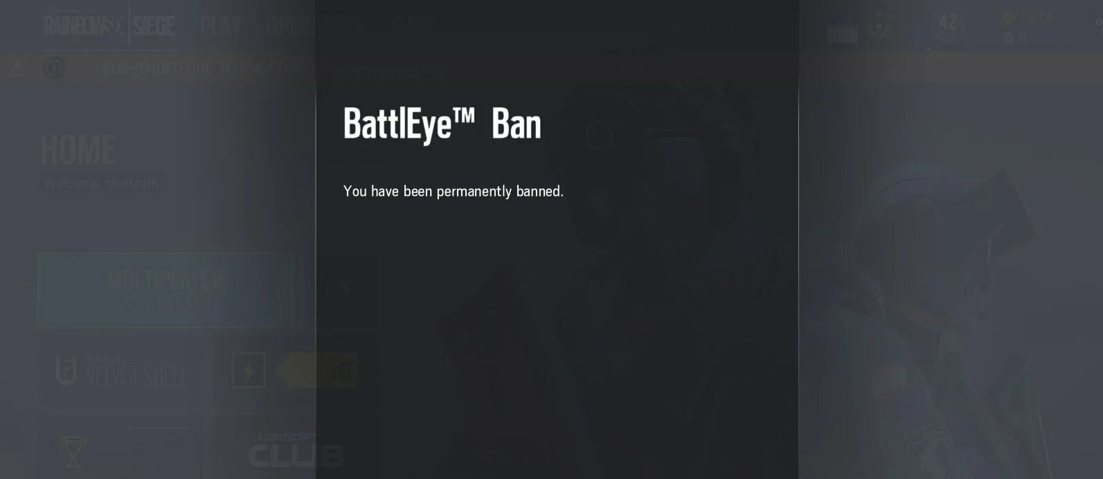 Permanently banned. Перманентный бан.