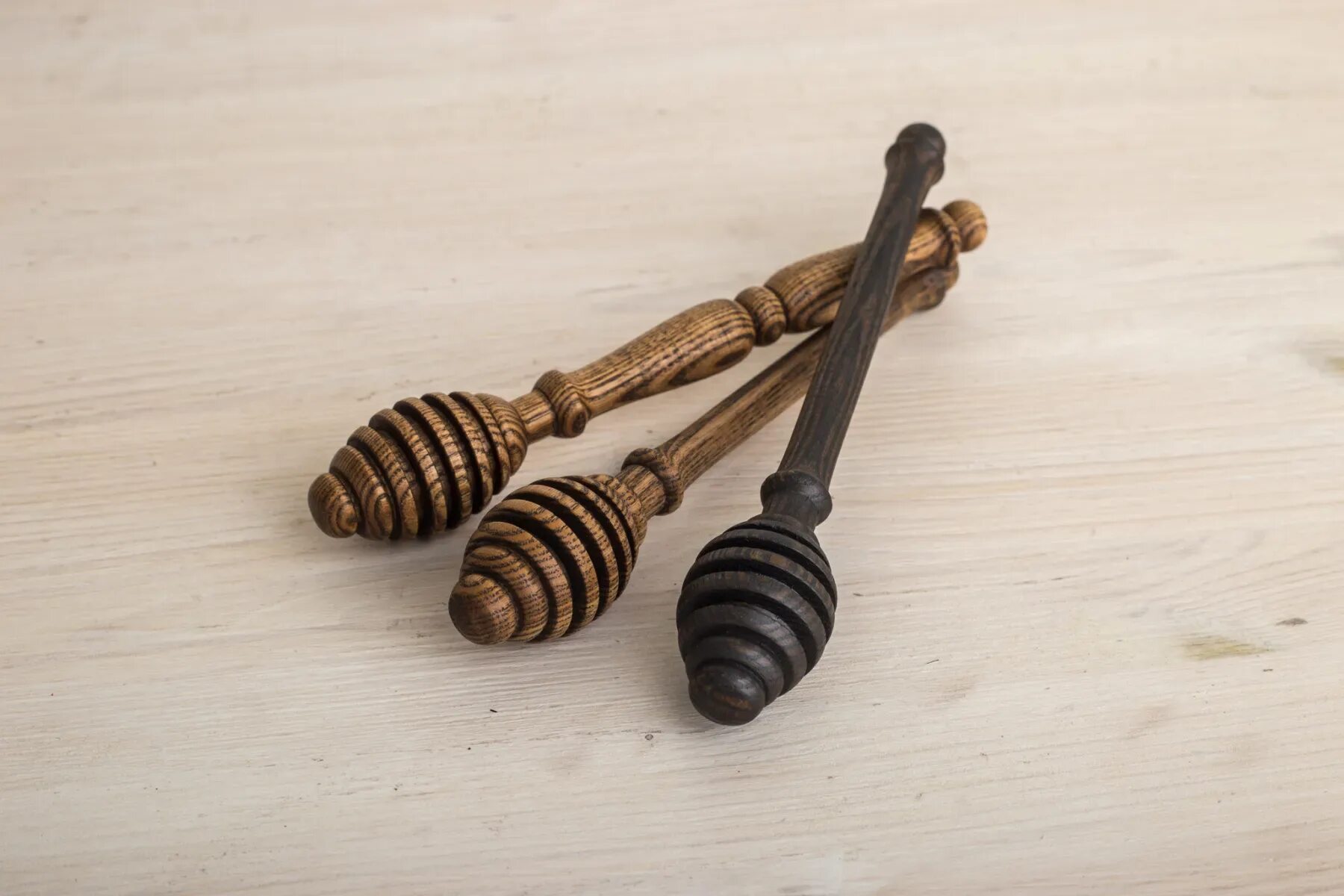 1PCS creative Mini Wooden Honey Stick Honey Dipper Stirring Wood coffee Spoon St