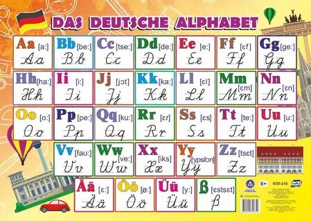 Учебный плакат Немецкий алфавит: Формат А2 Учитель купить в интернет-магазине по